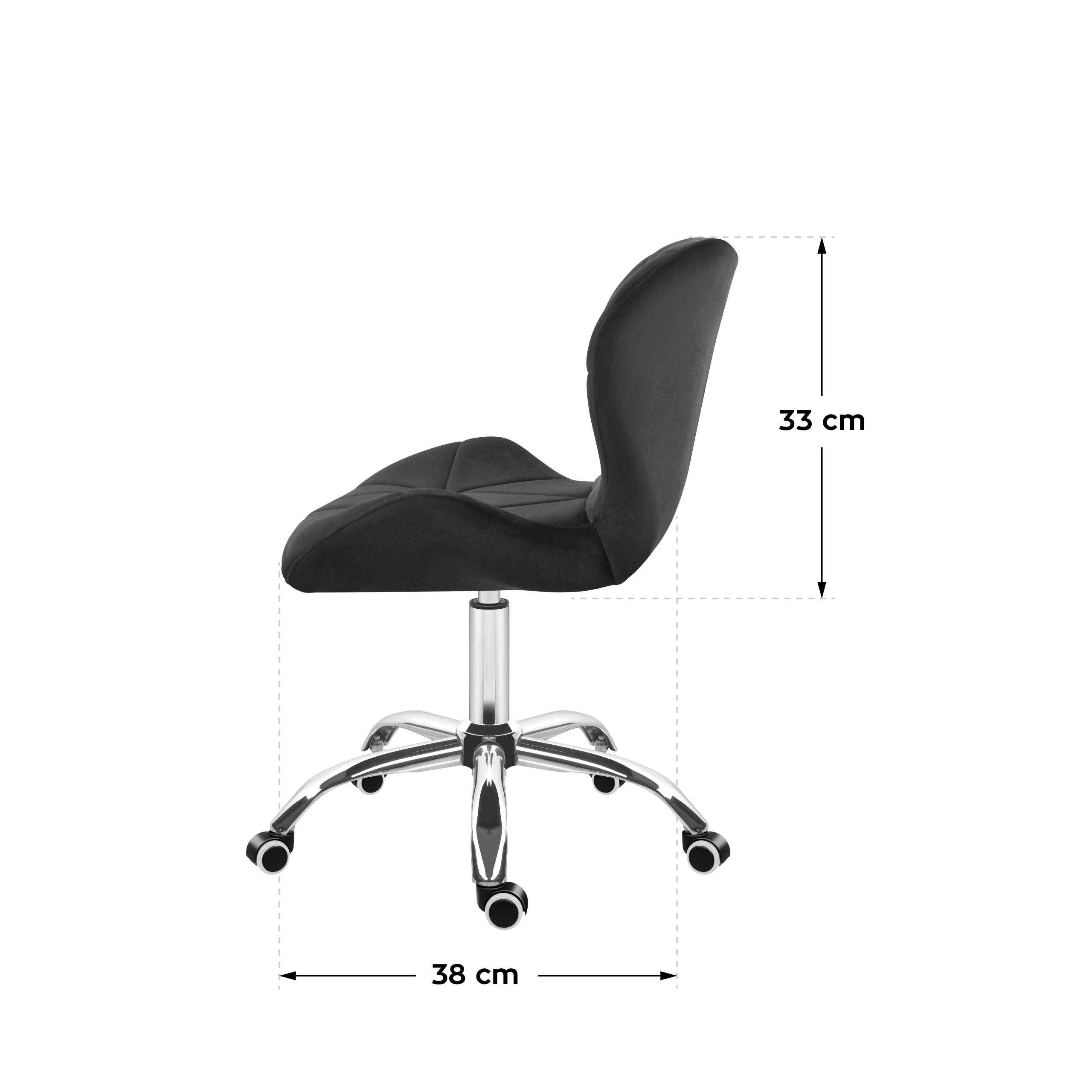 Mark Adler Future 3.0 Black Office Chair Dimensions