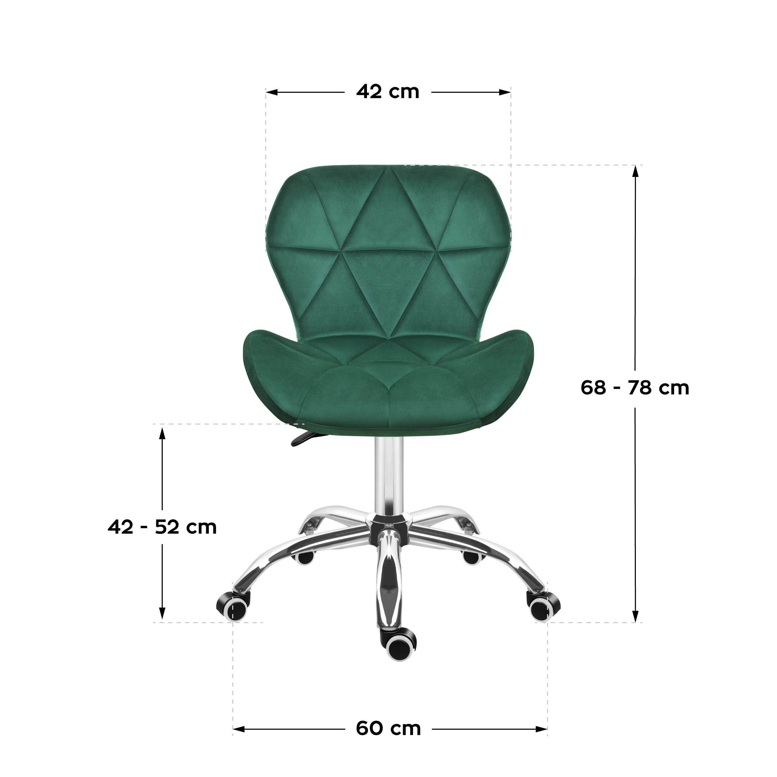 Sedia da ufficio Mark Adler Future 3.0 Nero Dimensioni