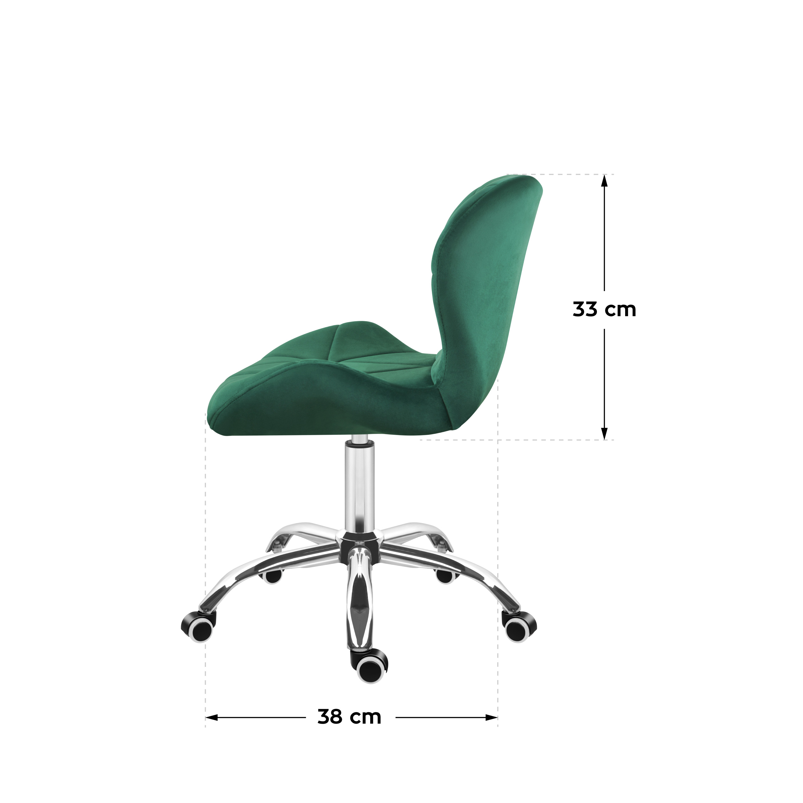 Mark Adler Future 3.0 Black Office Chair Dimensions