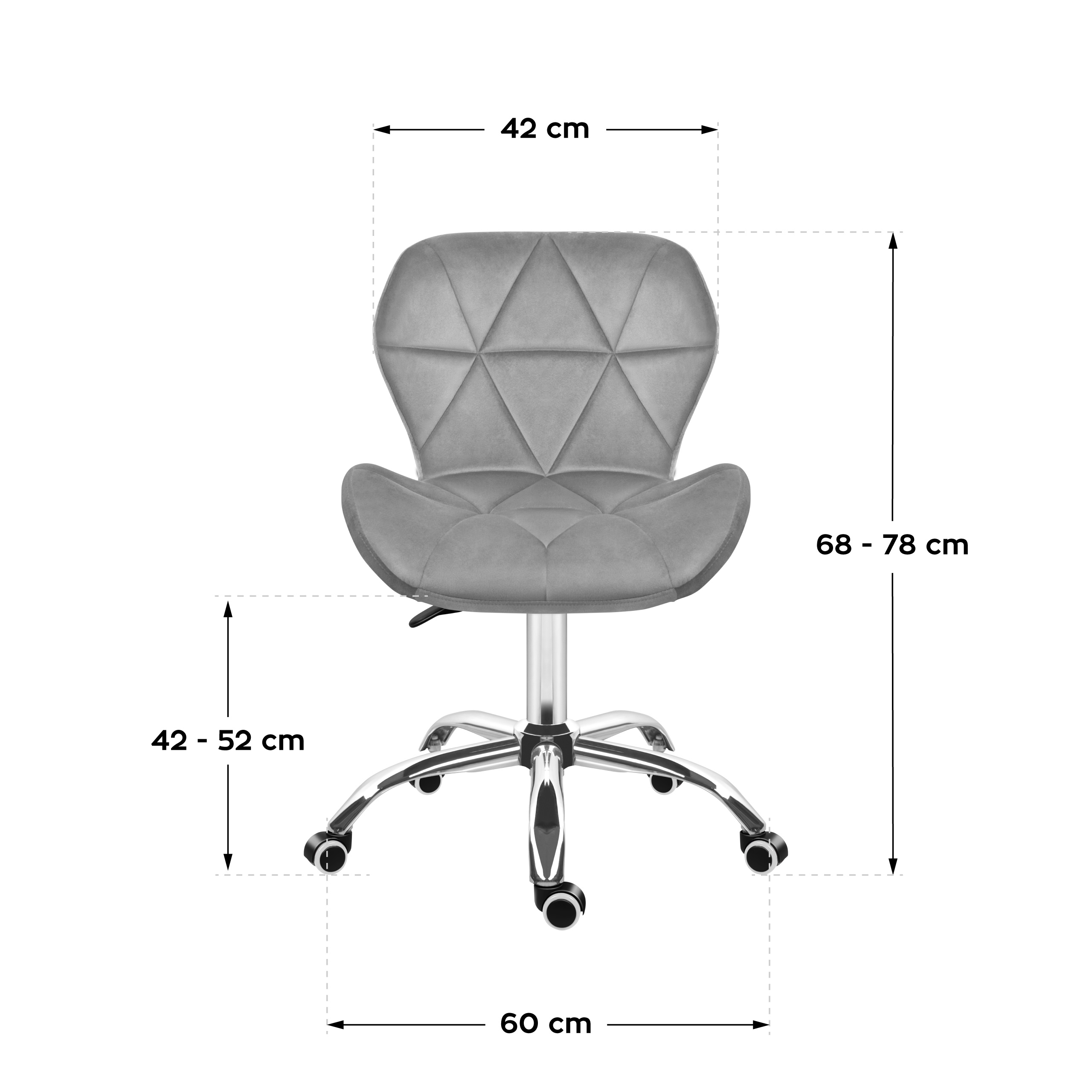 Mark Adler Future 3.0 Black Office Chair Dimensions