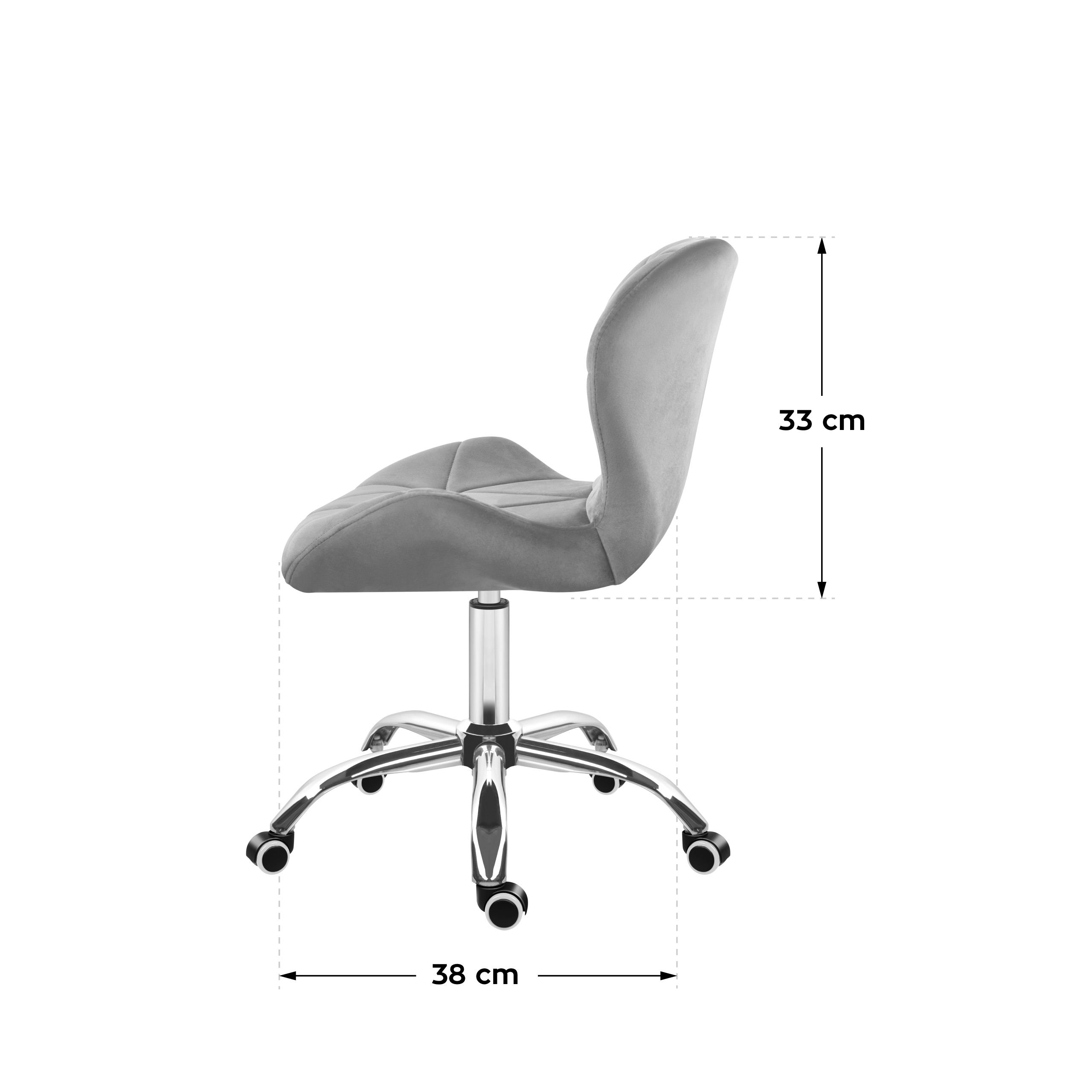 Mark Adler Future 3.0 Black Office Chair Dimensions