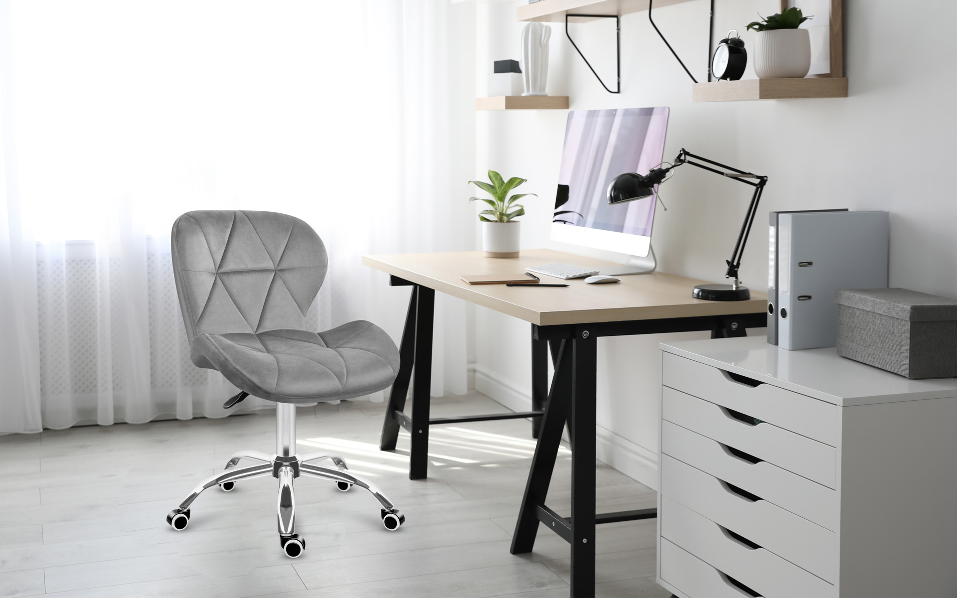 Mark Adler 3.0 pilkos spalvos išdėstymo biuro kėdė