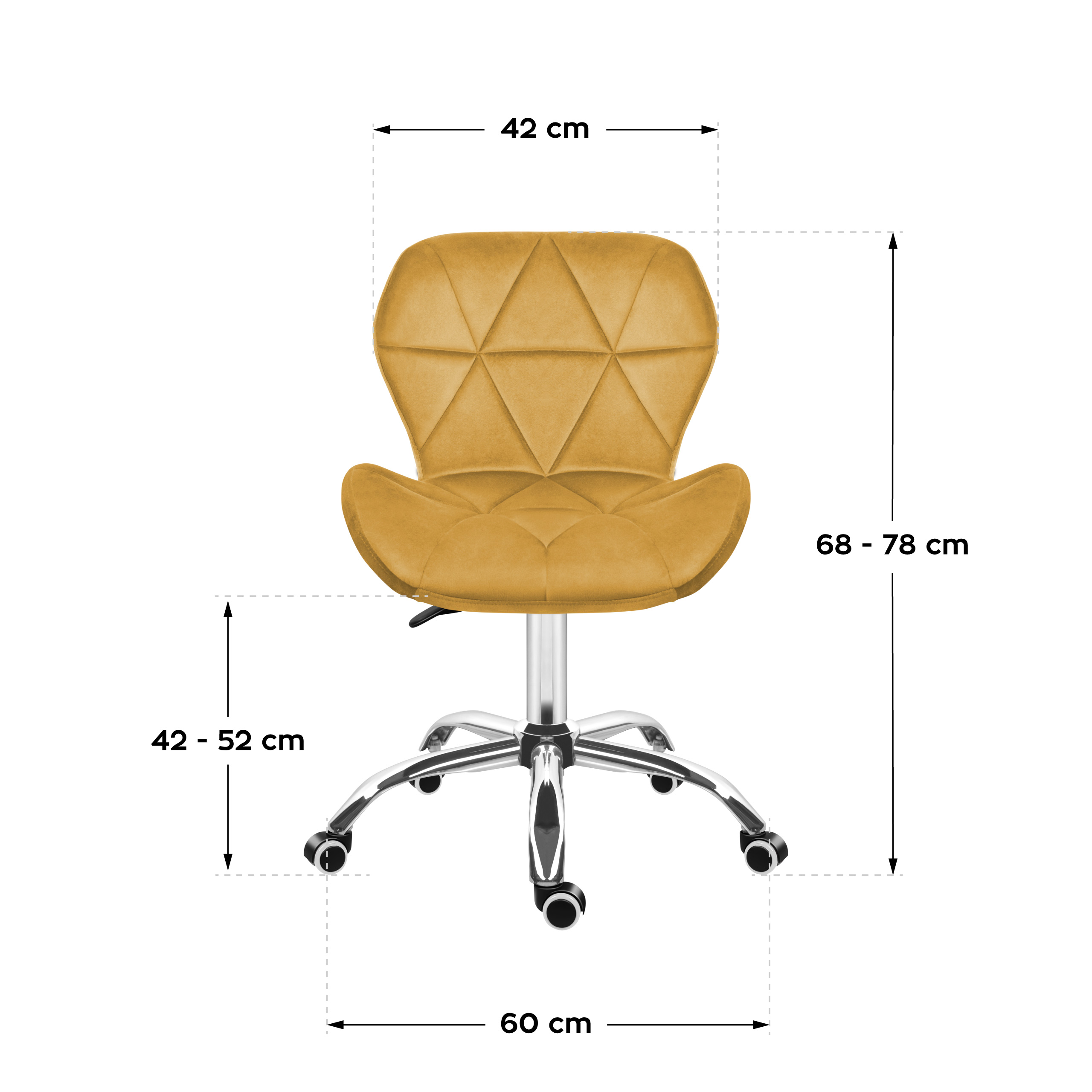 Sedia da ufficio Mark Adler Future 3.0 Nero Dimensioni