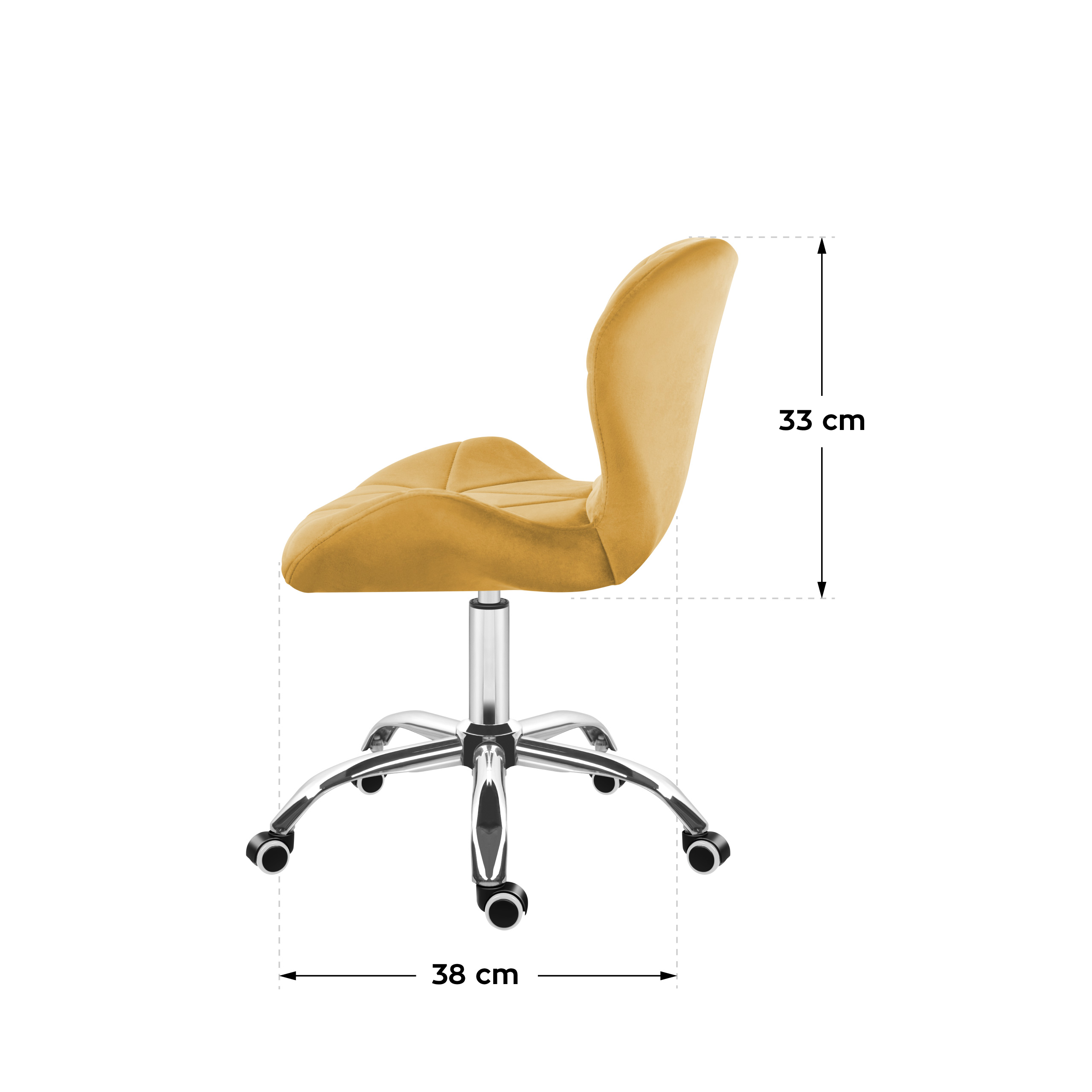 Mark Adler Future 3.0 Black Office Chair Dimensions