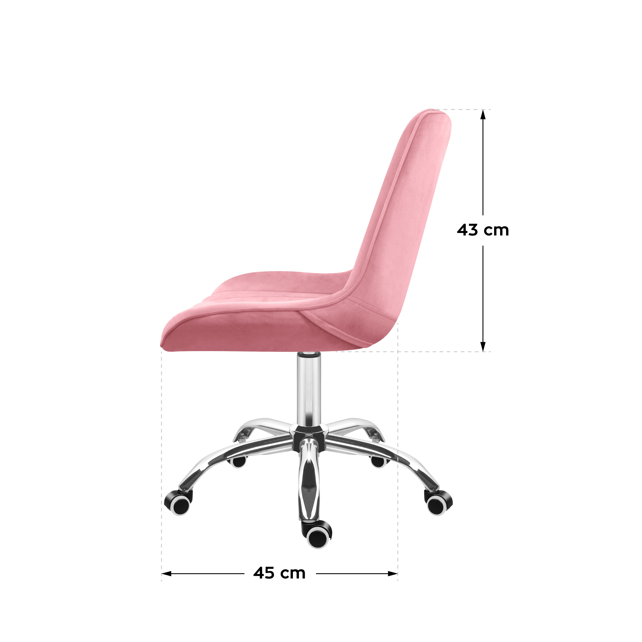 Wymiary fotela Mark Adler Future 3.5 różowy