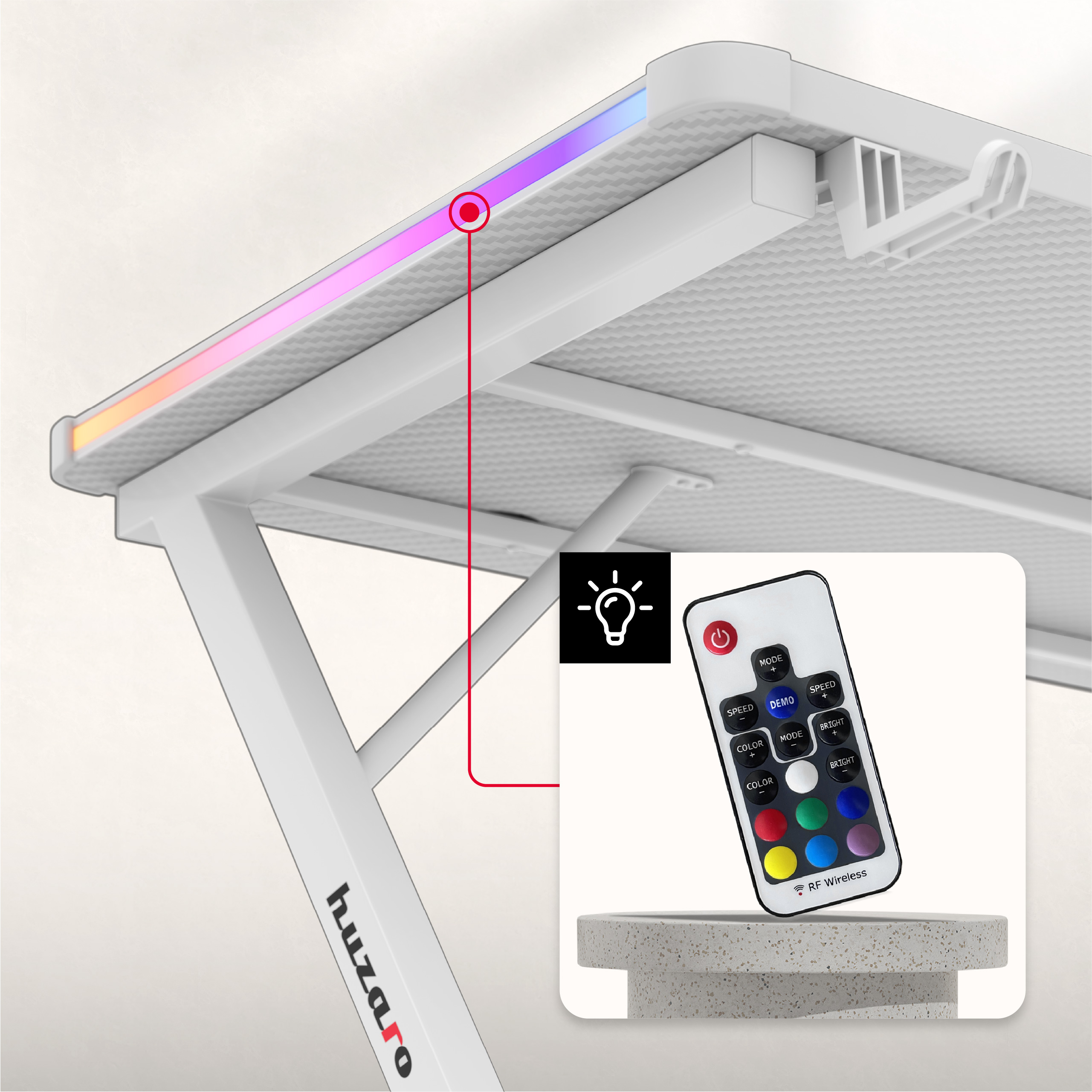 Oświetlenie RGB LED biurka Hero 2.5 RGB