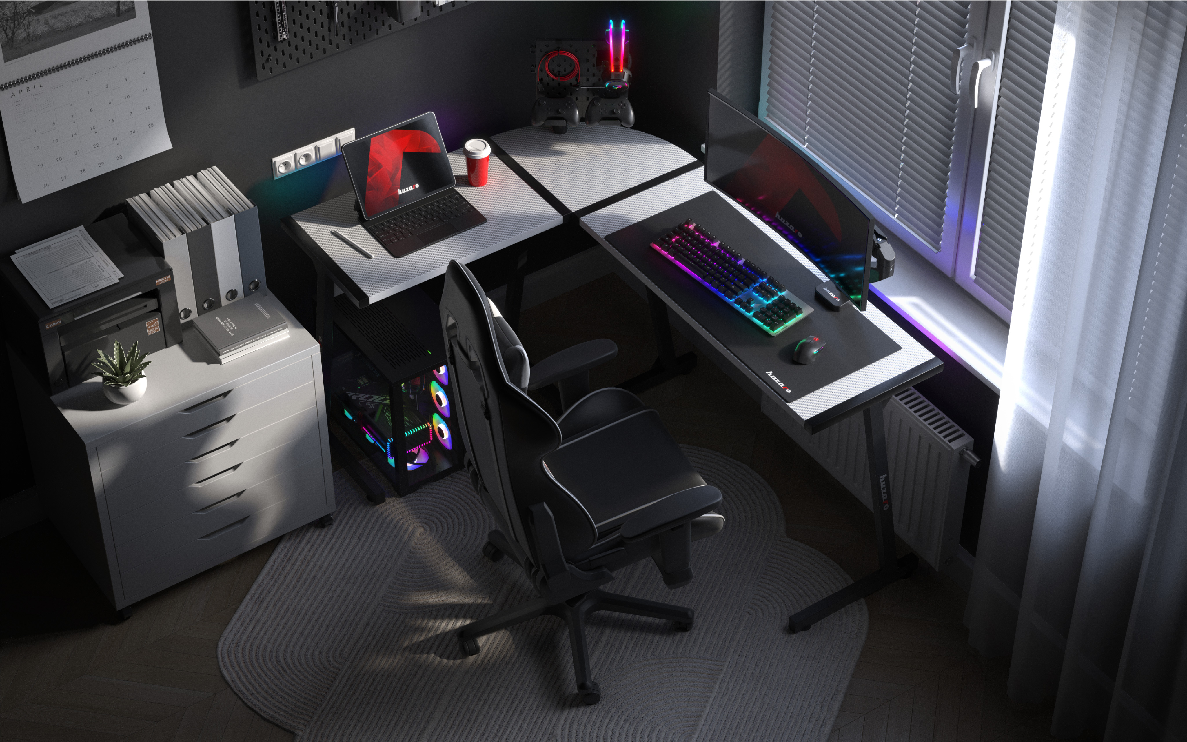 Huzaro Hero 6.0 RGB LED zbliżenia
