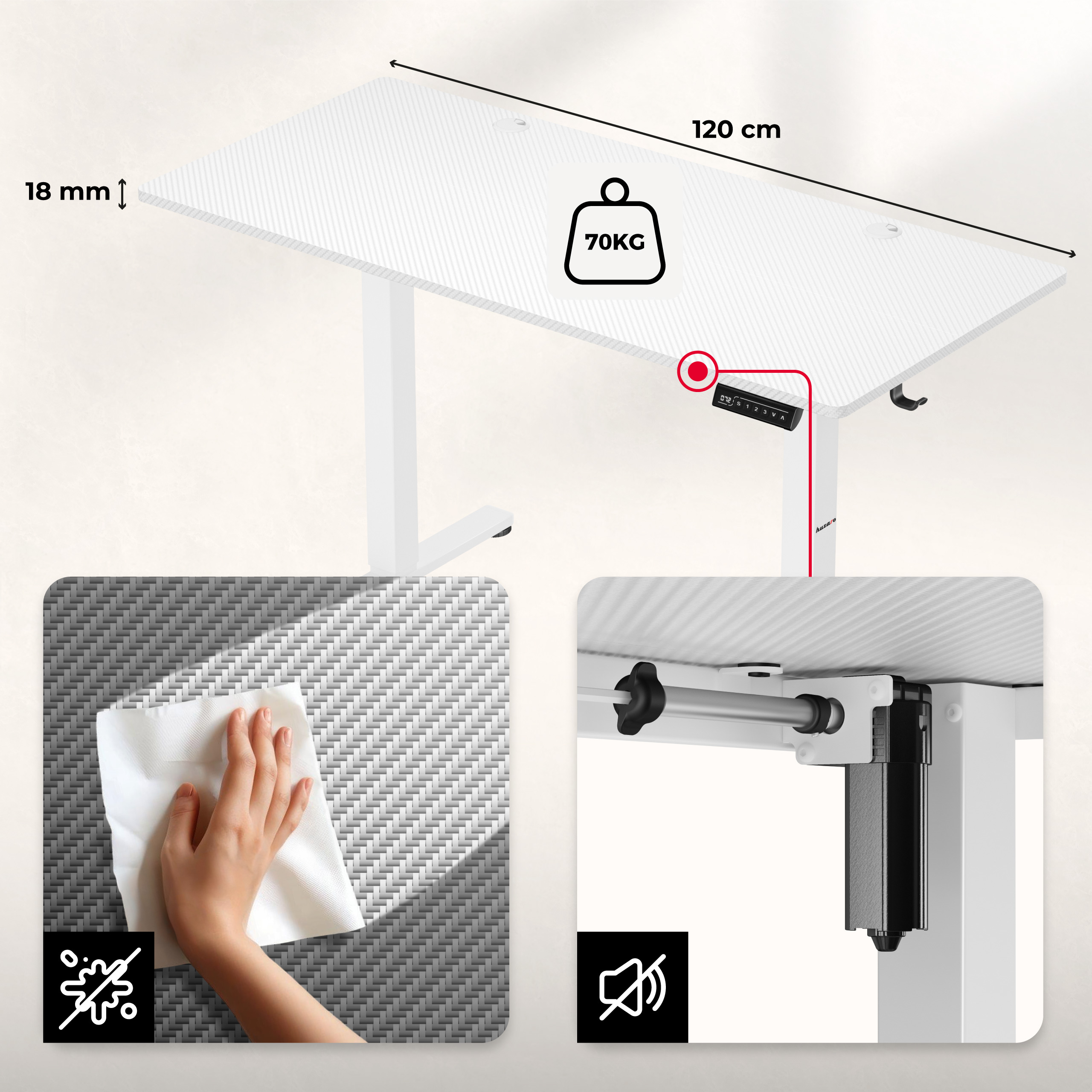 Biurko Hero 8.2 grubość blatu