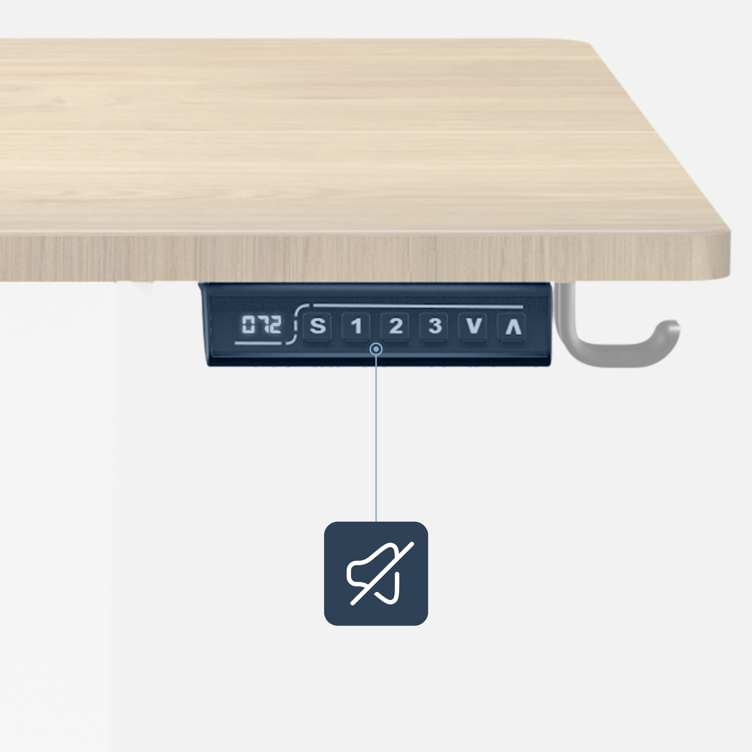 Panel sterowania biurkiem w Mark Adler Leader 7.0 Craft