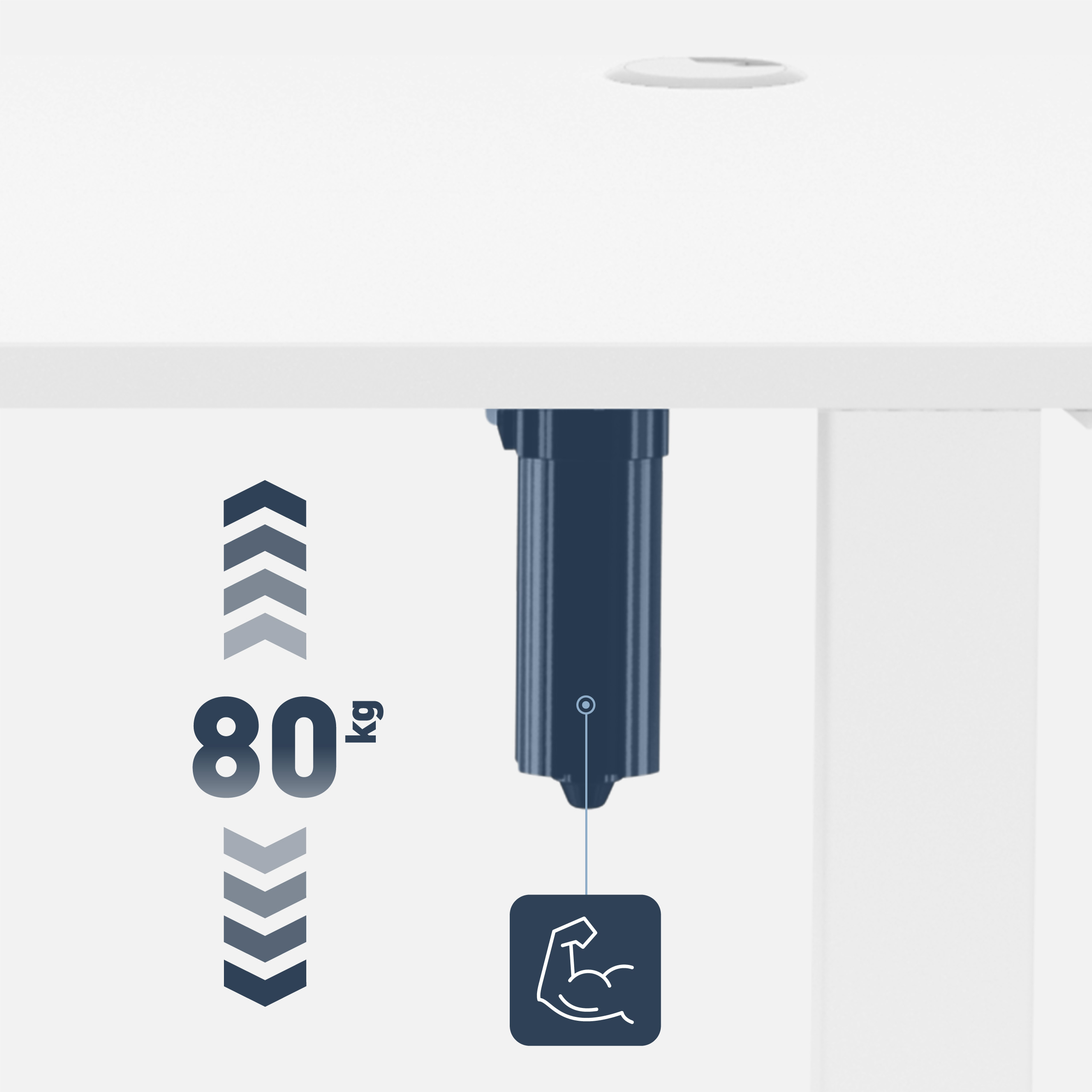 Silnik regulujący wysokość biurka  Mark Adler Leader 7.0 White