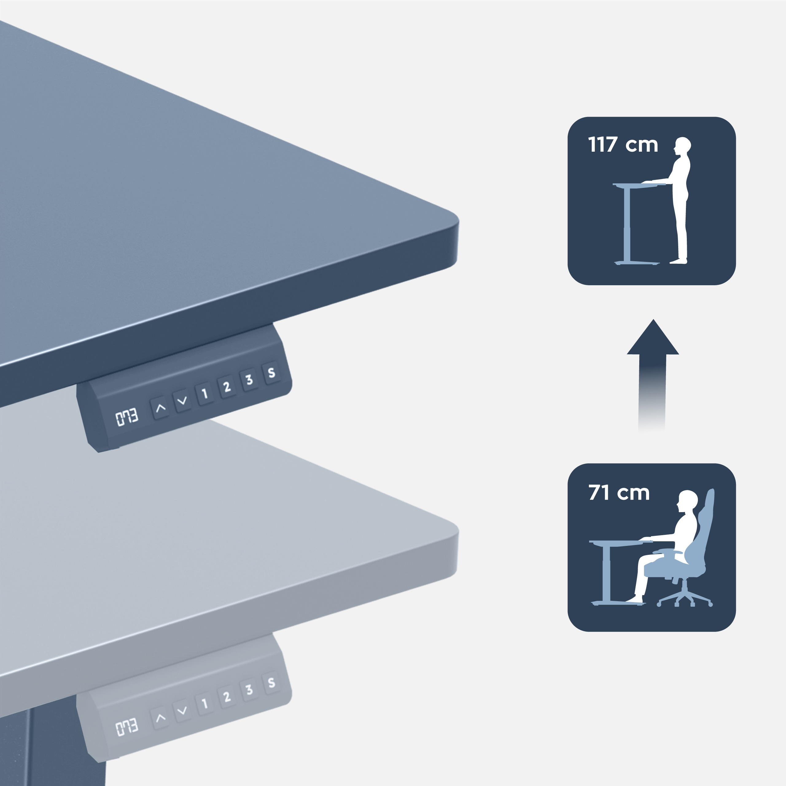 Biurko Leader 9.3 góra i dół