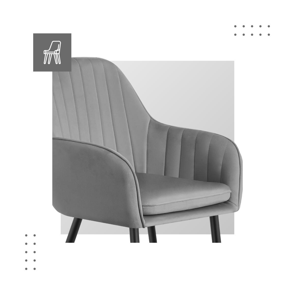 Detale wykonania w fotelu Prince 6.0 grey