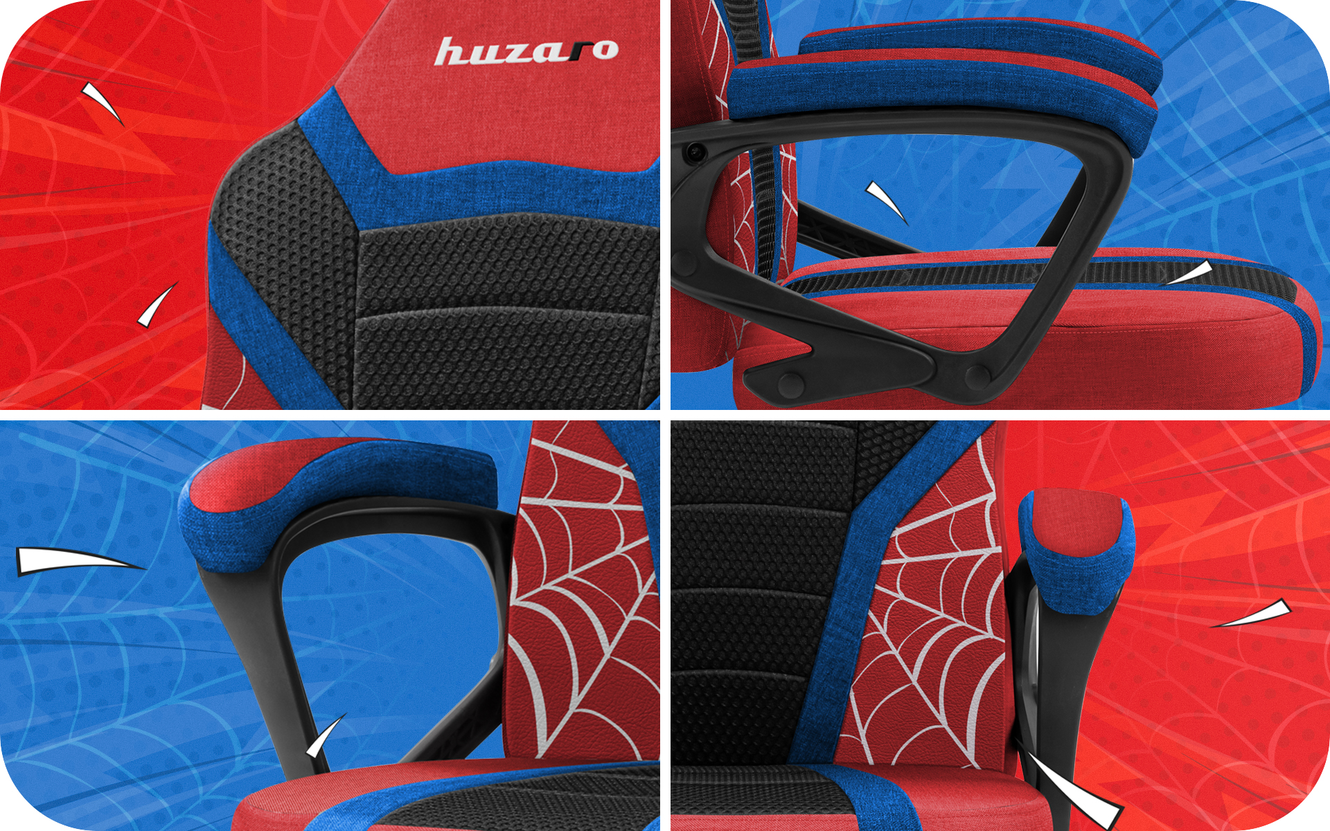 Zbliżenia fotela gamingowego Huzaro Ranger 1.0 Spider