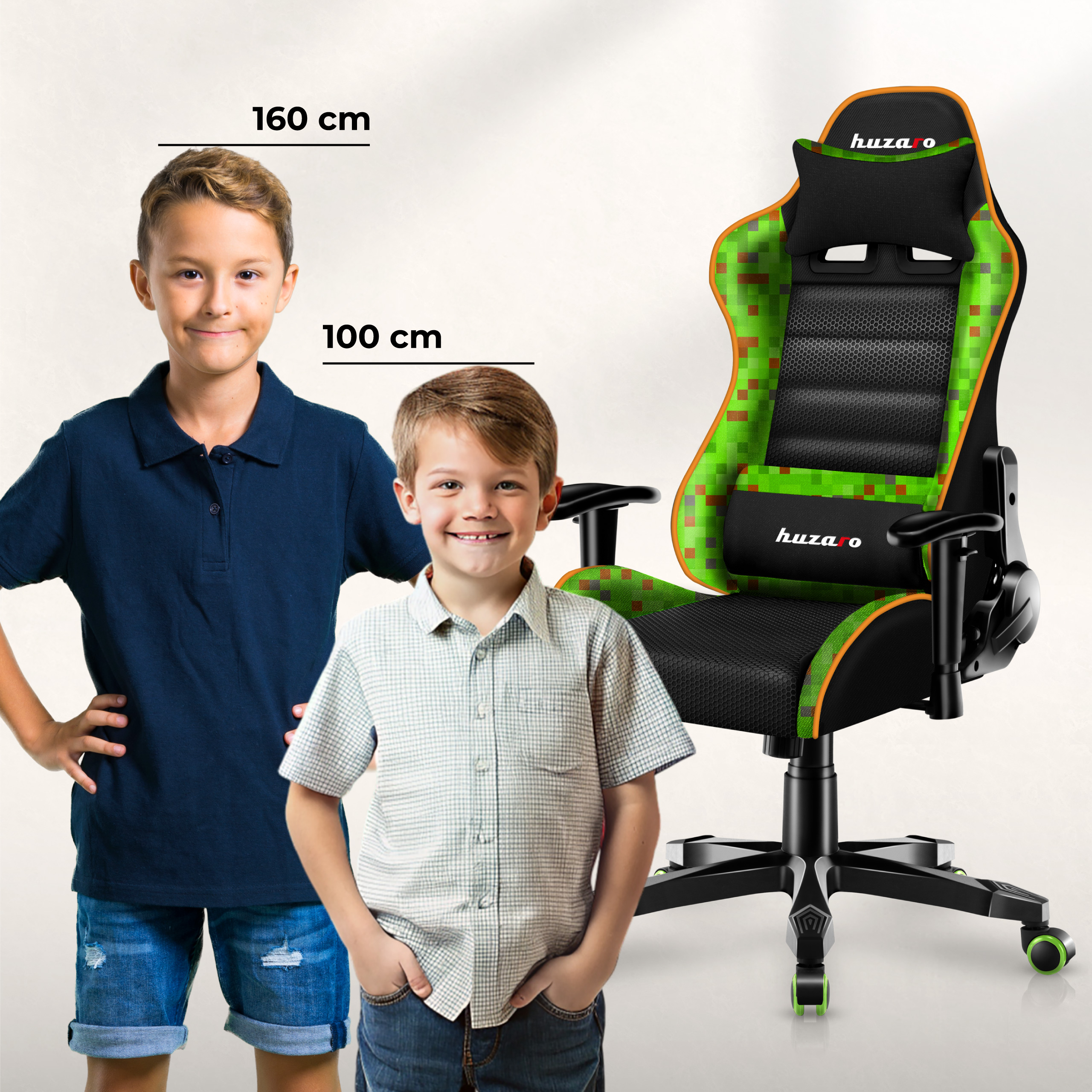 Przód fotela gamingowego Huzaro Ranger 6.0 z dziewczynką