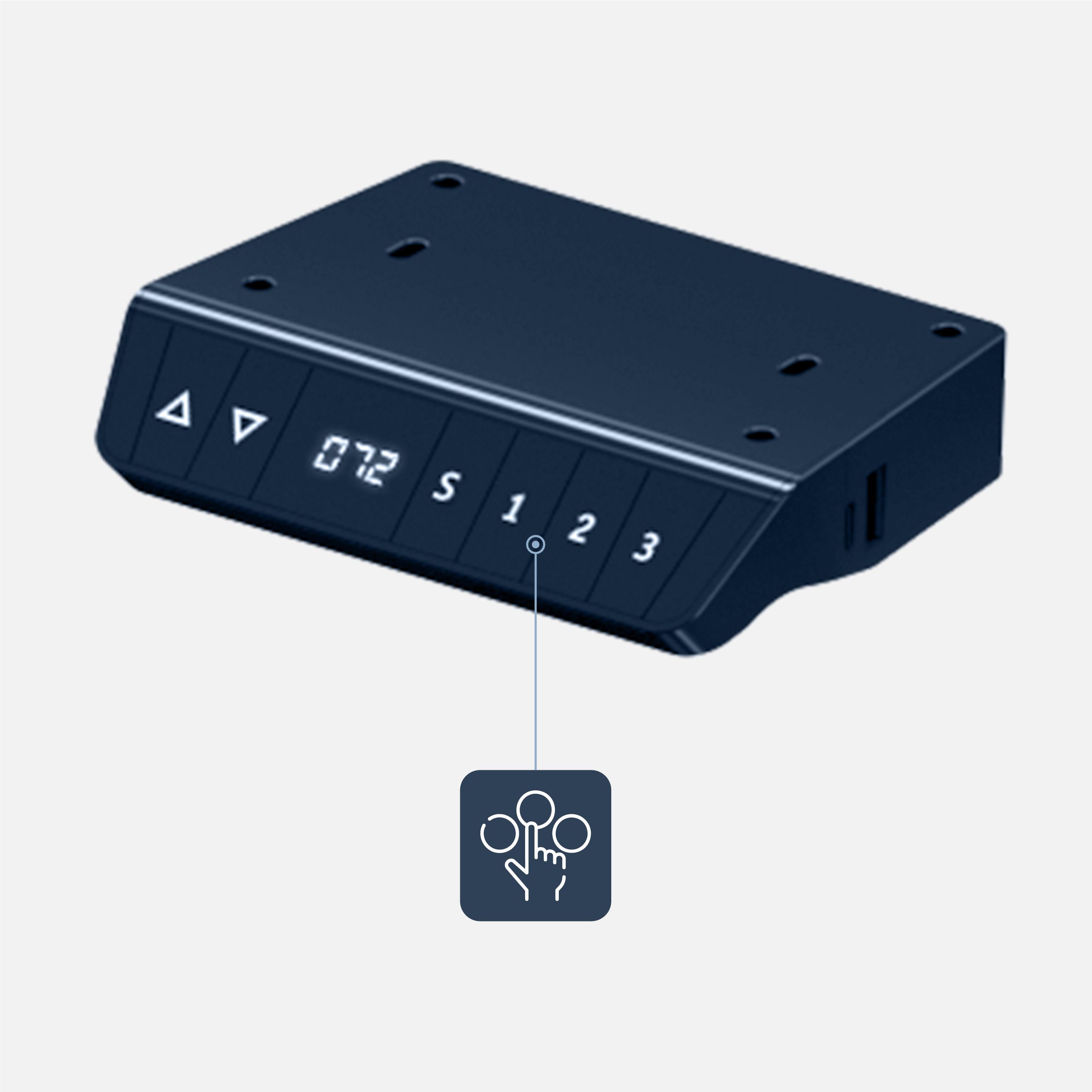 Regulacja wysokości za pomocą zapamiętanych parametrów wysokości