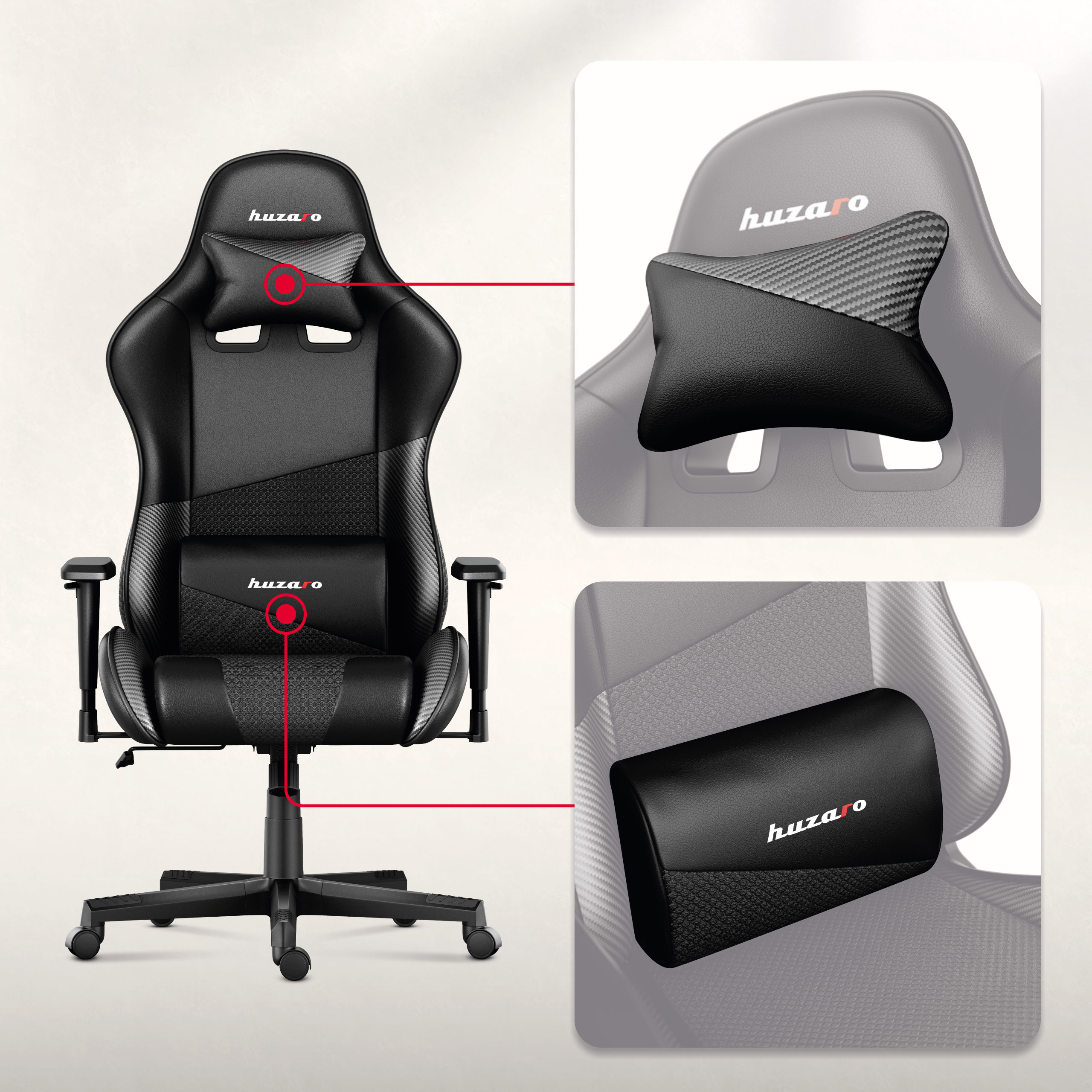Fotel gamingowy Force 6.2 zagłówek