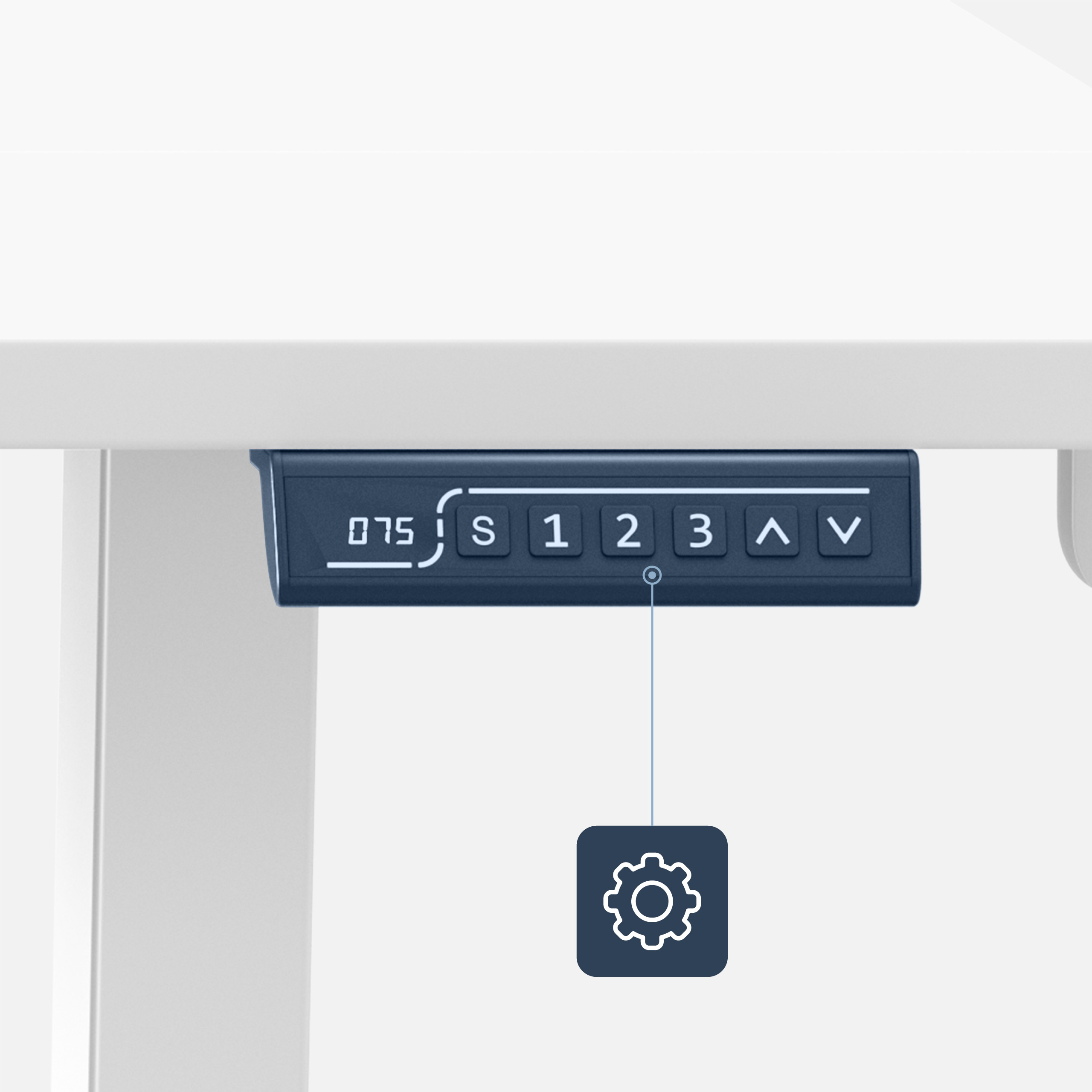 Biurko Leader 7.6 panel sterowania