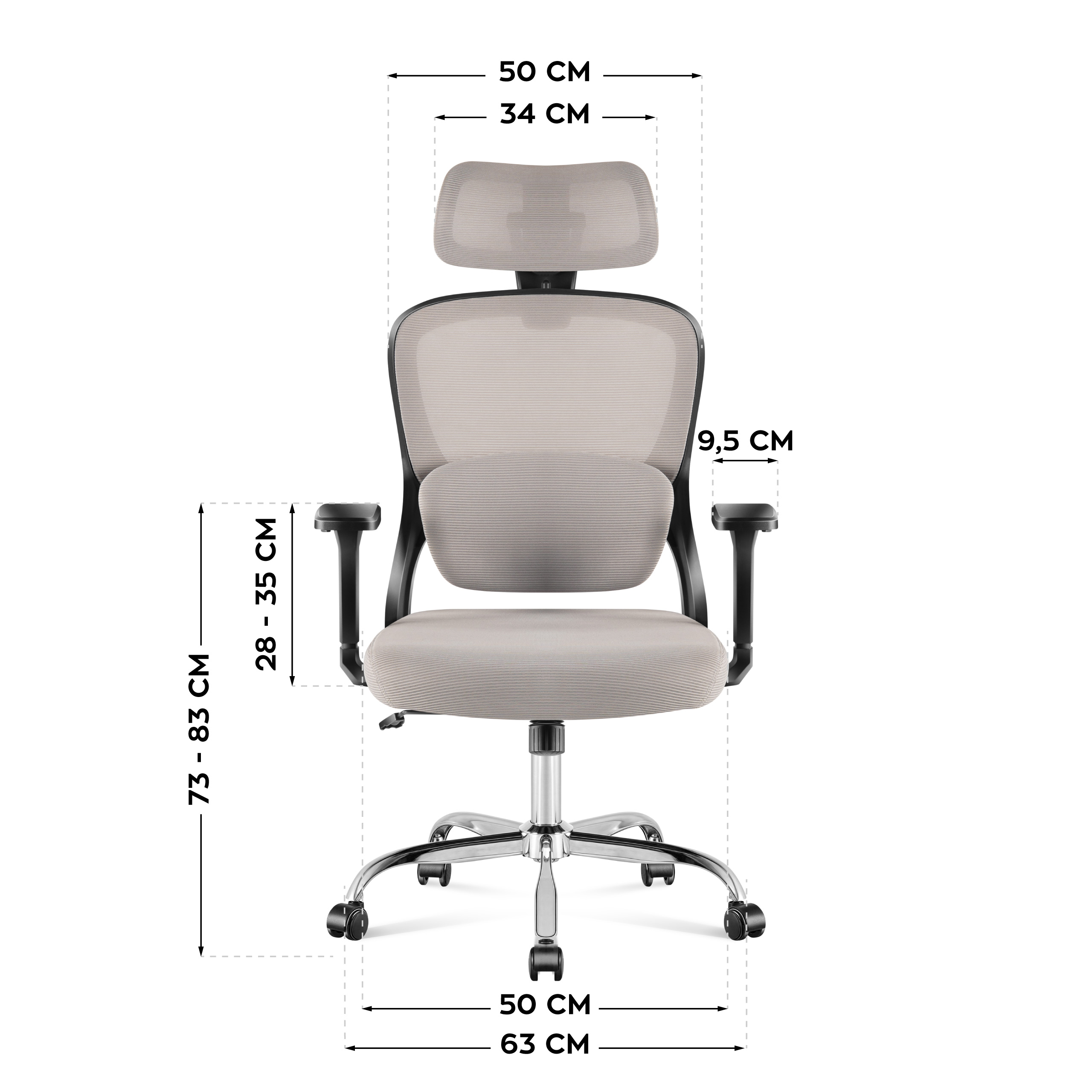 Wymiary fotela Manager 3.2