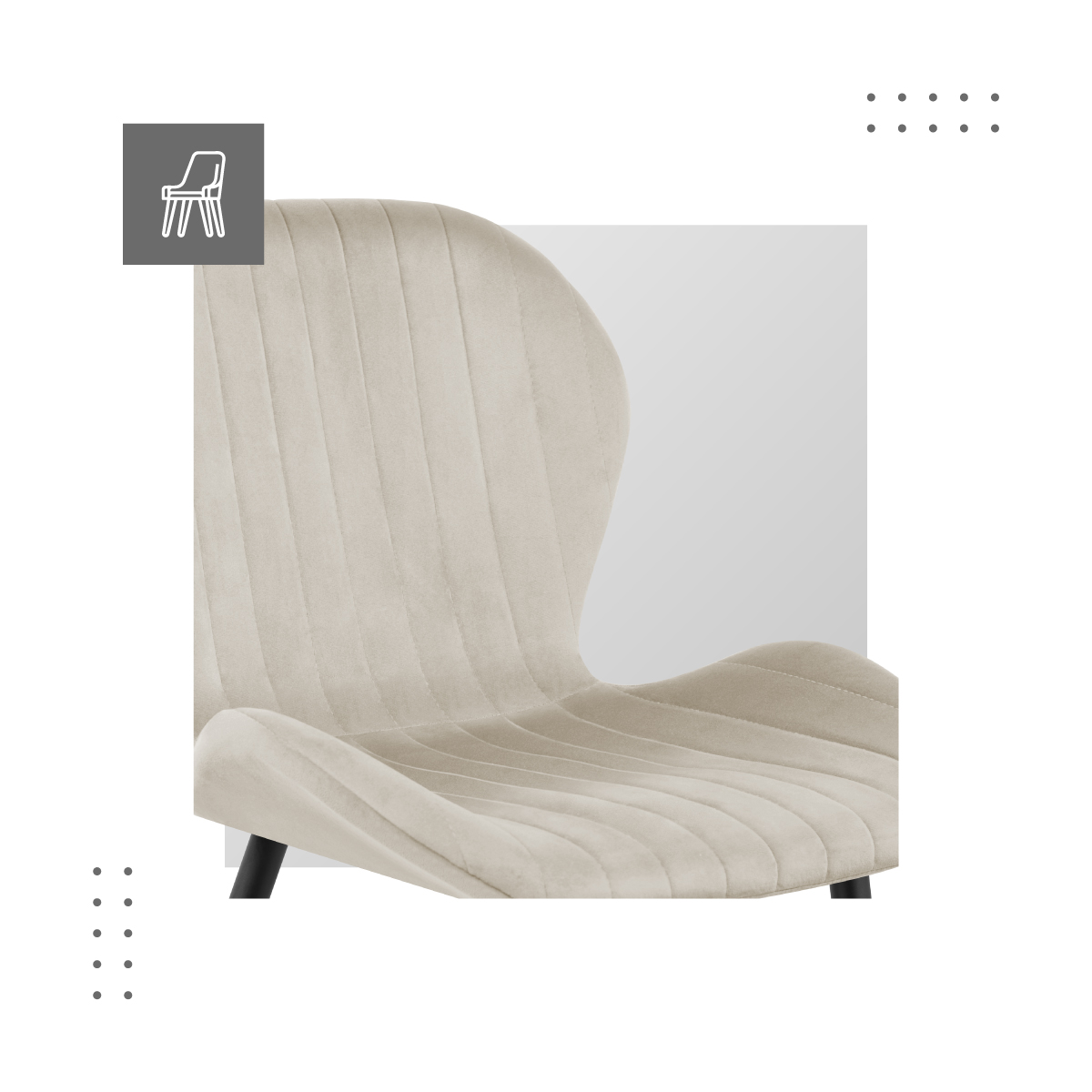 Jakościowe detale krzesła Mark Adler Prince 2.0 Grey